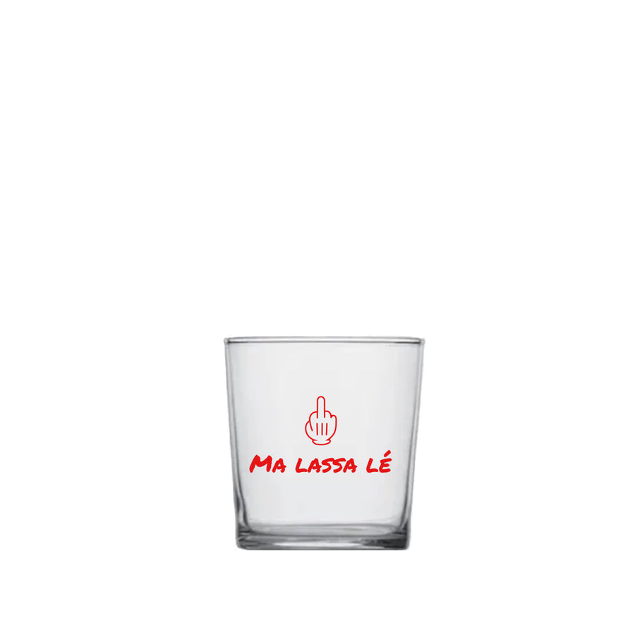 Tumbler con scritta Ma Lassa Lé