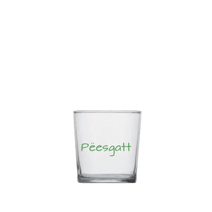 Tumbler con scritta Peesgatt
