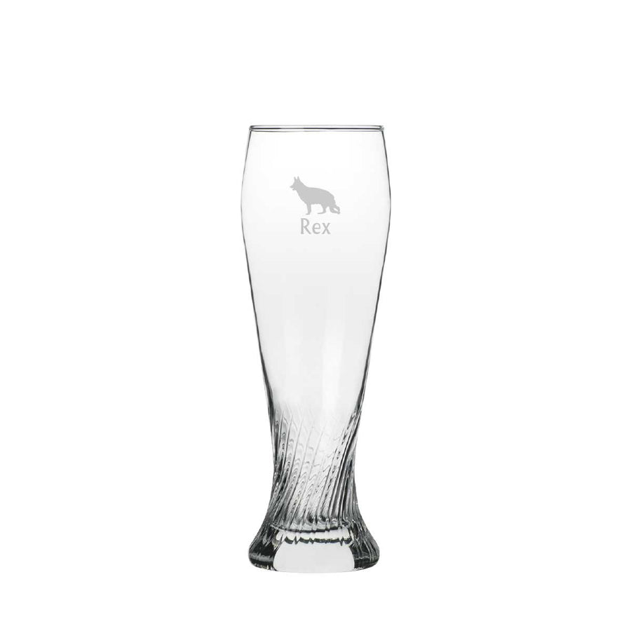Bicchiere da birra Weiss personalizzato con nome e logo