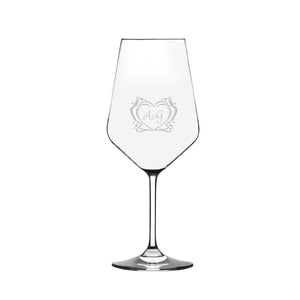 Classic personalized wine glass