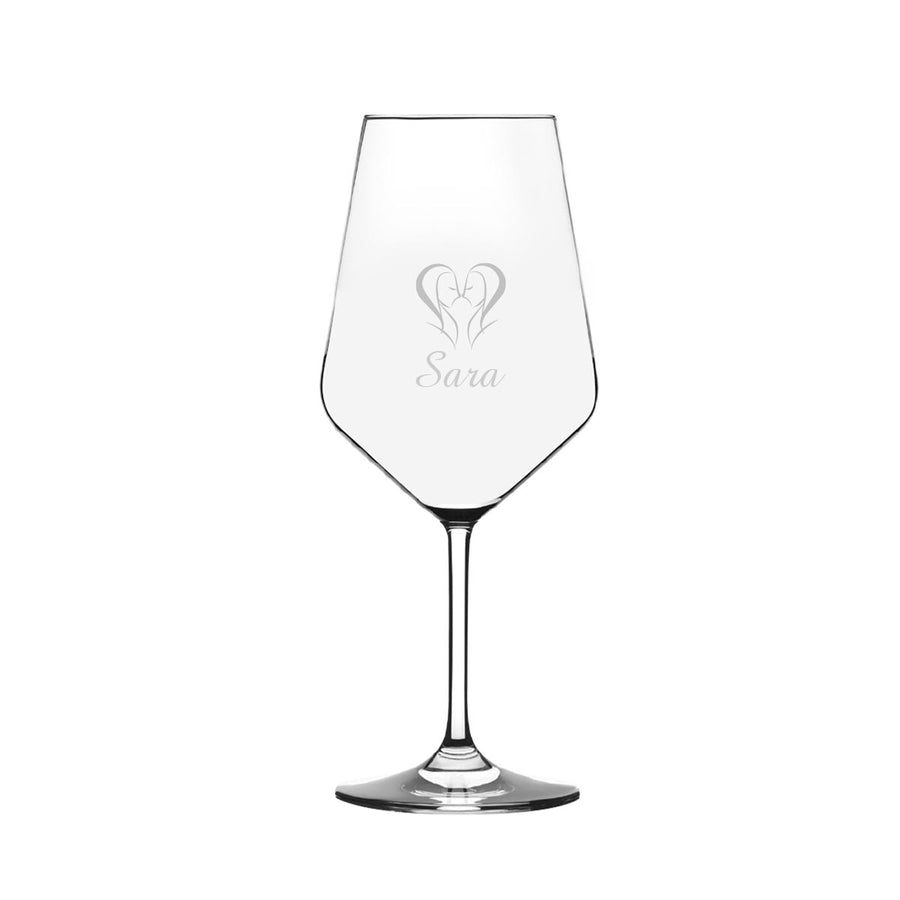 Classic personalized wine glass