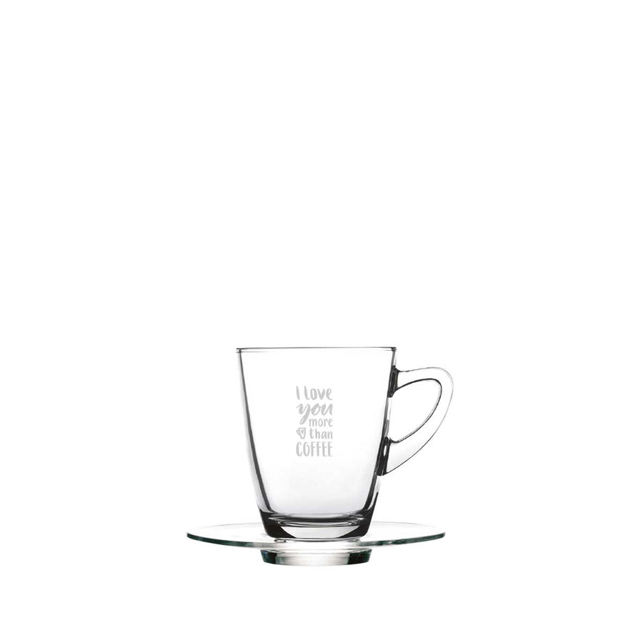 Tazza cappuccino in vetro personalizzata – Shop Logotec